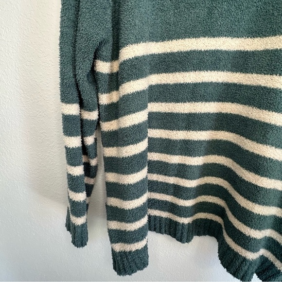 Entro Sage Green and White Stripped Sweater Sixe XL - Picture 8 of 9